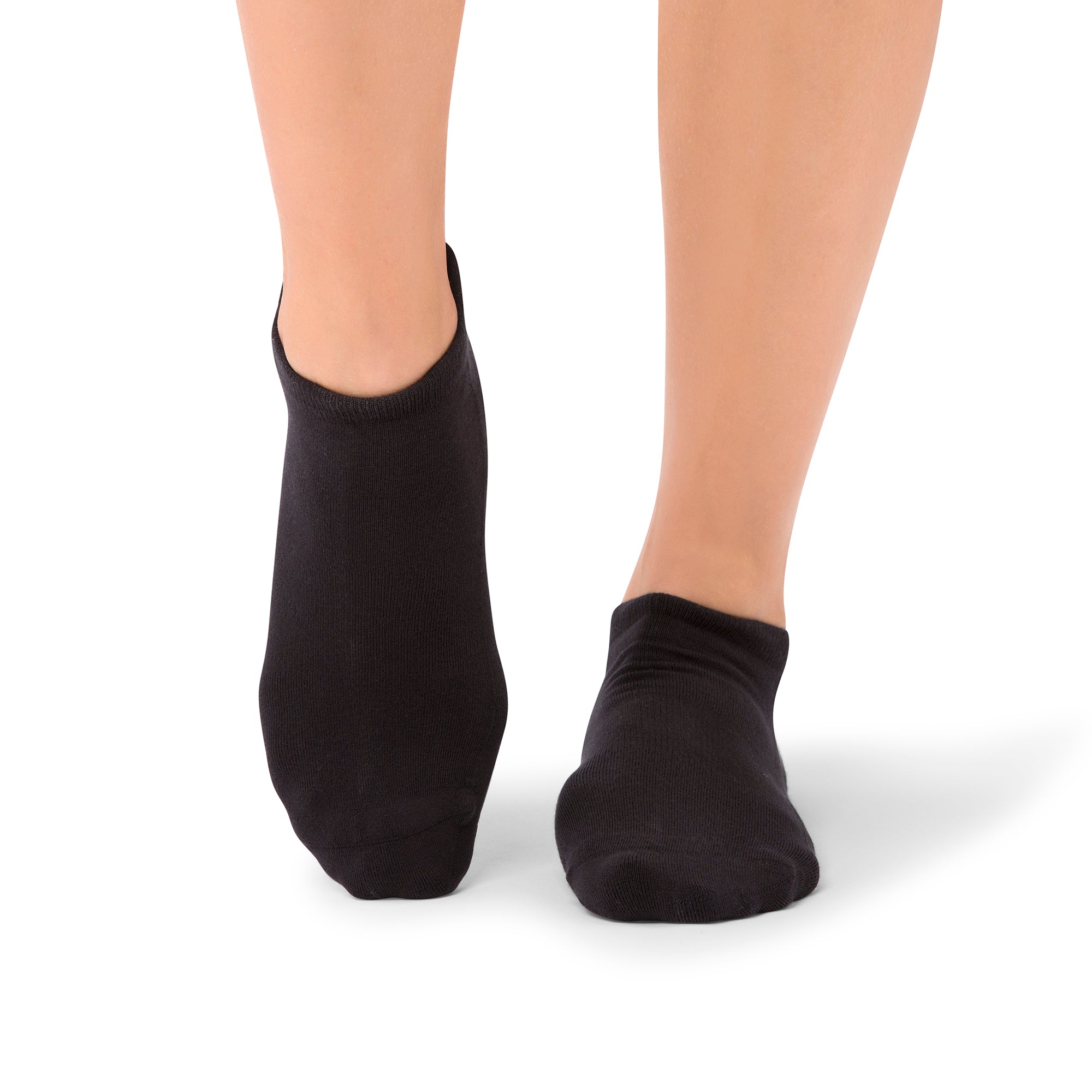 Hana Midnight full-coverage grip socks worn in a Dubai yoga studio