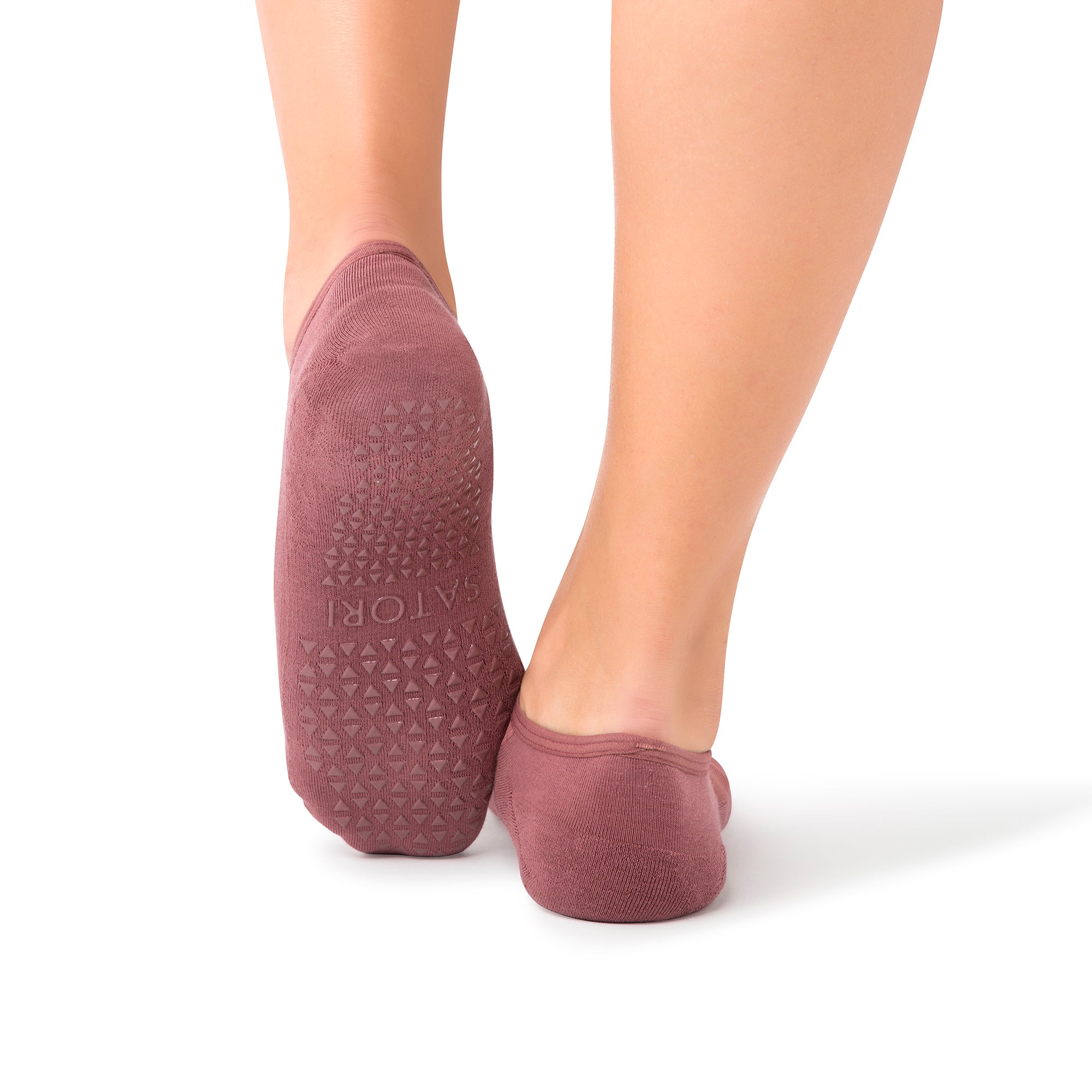Elegant Sora grip socks with sleek mesh and soft organic cotton for barre and studio fitness